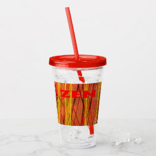 Zen red wire red acrylic tumbler