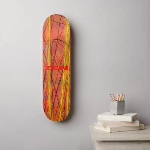 Zen red wire skateboard