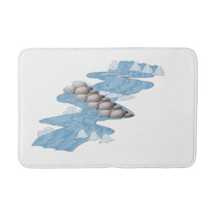Zen River Stones Bathmat