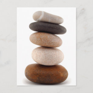 Zen Rocks; Postcard