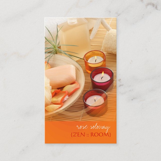Zen room business cards (Front)