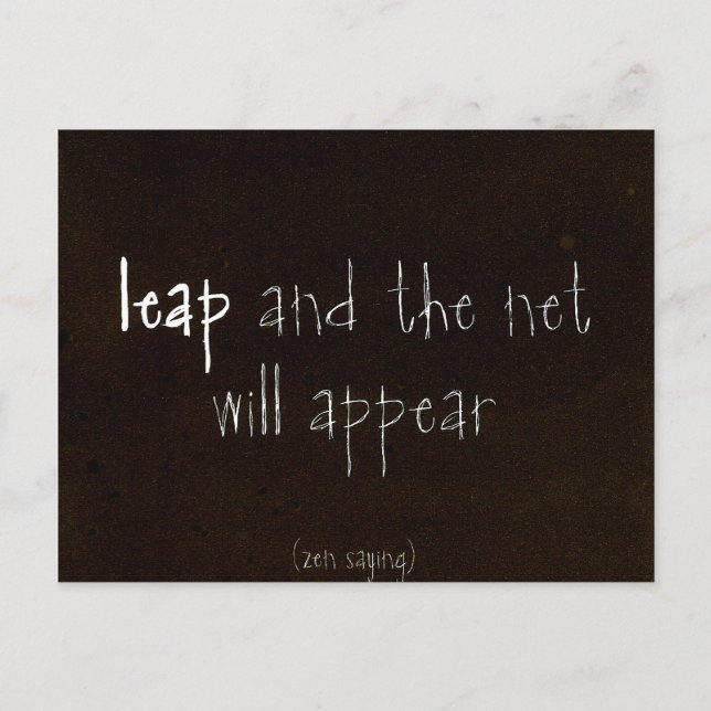 Zen Saying Postcard (Front)