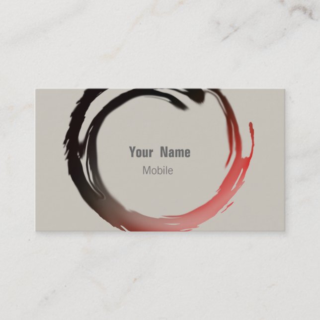 Zen Sketch Business Card (Front)
