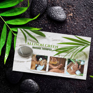 Zen SPA Beauty Salon Aromatherapy Massage Therapy Business Card