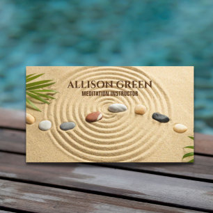 Zen SPA Massage Therapy Yoga Instructor Meditation Business Card