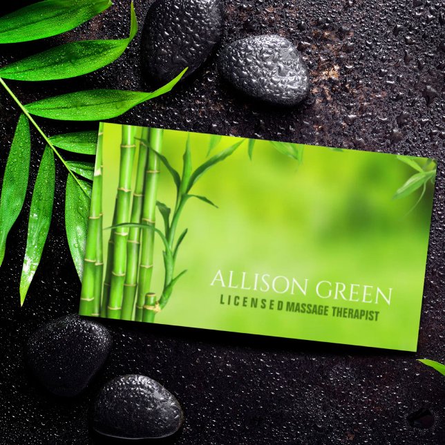 Zen SPA Salon Aromatherapy Massage Therapist Business Card (Zen SPA Salon Aromatherapy Massage Therapist Business Card)
