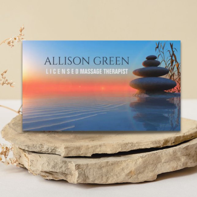Zen SPA Salon Massage Therapy Meditation Yoga  Business Card (Zen SPA Salon Massage Therapy Meditation Yoga Business Card)