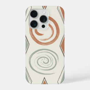 Zen Spiral Concentric Circle Geometric iPhone 15 Pro Case