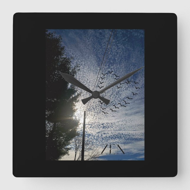 ZEN SQUARE WALL CLOCK (Front)