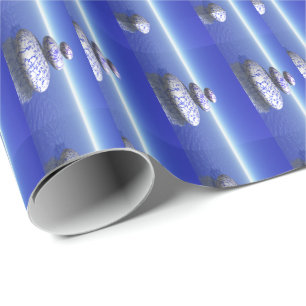Zen Stone Blue Purple Ocean Love Peace Inspiration Wrapping Paper