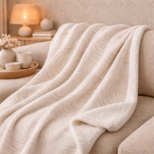 Zen Stone Ripple Sherpa Blanket