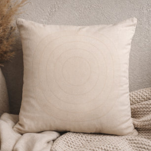 Zen Stone Spiral Throw Pillow