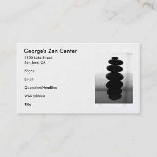 Zen Stones Business Card