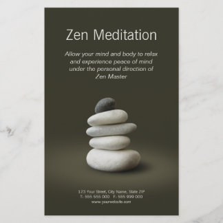 Zen Stones flyer