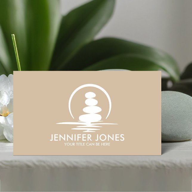 Zen Stones -harmony and tranquility  Business Card (Creator Uploaded)