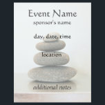 Zen Stones Holistic Healing Arts Flyer<br><div class="desc">Tranquil image of stacked pebbles symbolising the philosophy of Zen and the Art of Balance. Great flyer for those in alternative medicine and holistic health professions such as massage therapy,  yoga acupuncture,  reiki  and naturopathy.   Easily customisable- arrange and resize text as desired.</div>