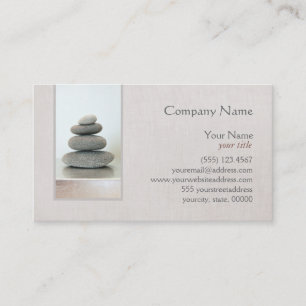 Zen Stones Holistic Health Healer Business Card