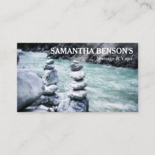 Zen Stones Massage Therapist Business Card