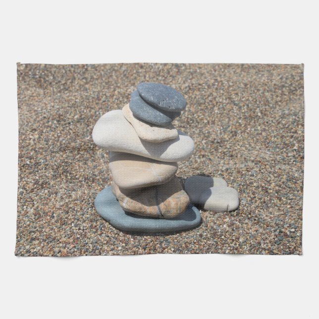 Zen stones tea towel (Horizontal)