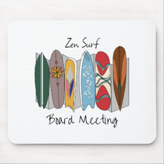 Zen Surf Board Meeting Mouse Mat