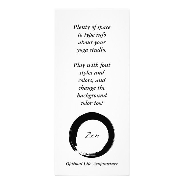 Zen symbol rack card (Front)