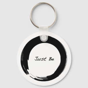 Zen Symbol with "Just Be" Key Ring