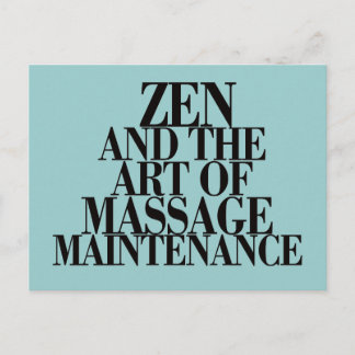 ZEN & The Art of MASSAGE Postcard