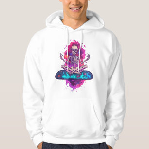 Zen to the Bone � Funny Space Yoga Skeleton Hoodie