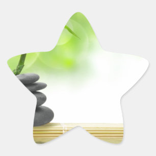 Zen tranquillity water garden by healing love star sticker