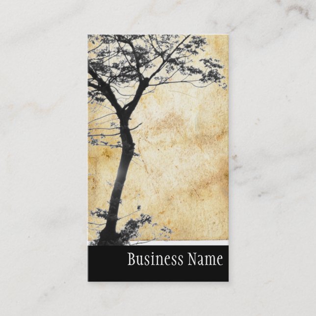 Zen Tree Balance l Nature Photography Business Card (Front)