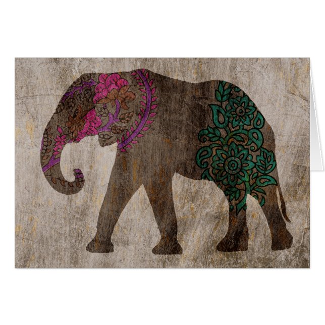 Zen Tribal Asian Elephant (Front Horizontal)