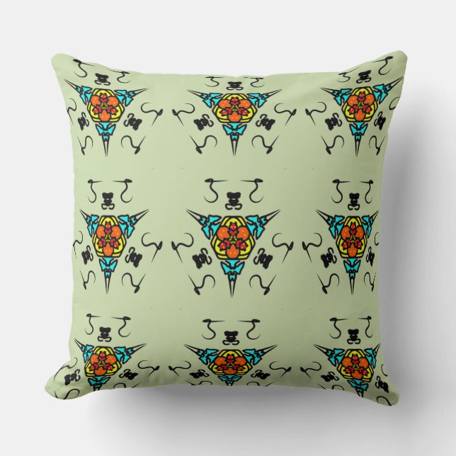 "Zen Tribal Totem" Cushion (Front)