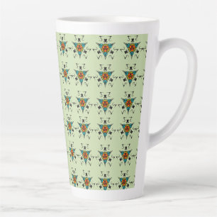 Zen Tribal Totem" Latte Mug