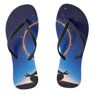 Zen Under Stars: Cosmic Meditation Flip Flops
