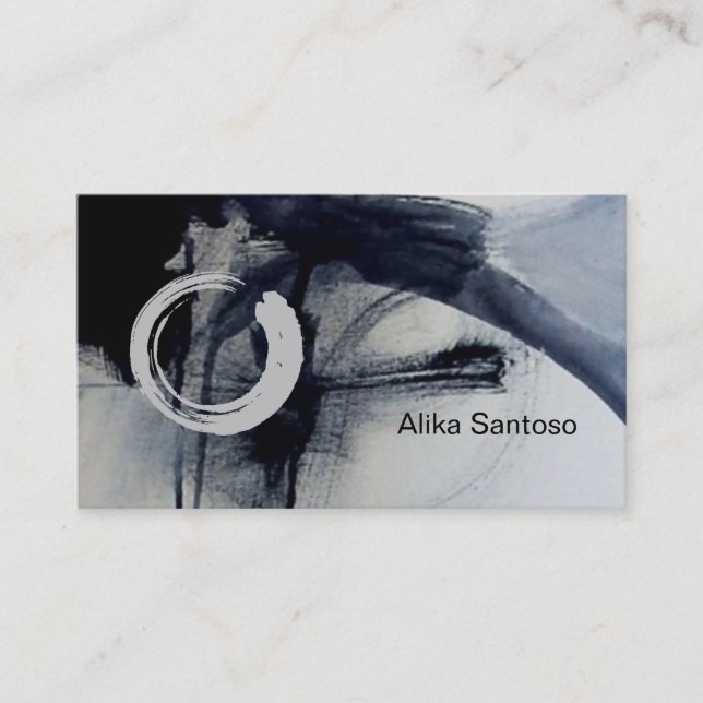 Zen - Watercolor Business Card (Front)