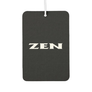 Zen white black car air freshener
