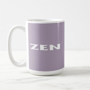 Zen white grey mug