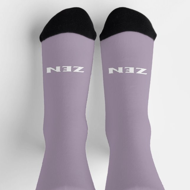 Zen white grey outward premium socks (Top)