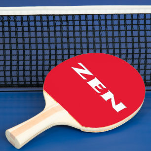 Zen white red ping pong paddle