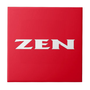 Zen white red small tile