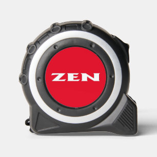 Zen white red tape measure 1