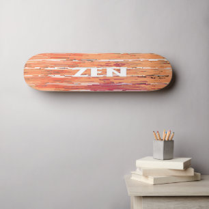 Zen white reeds skateboard
