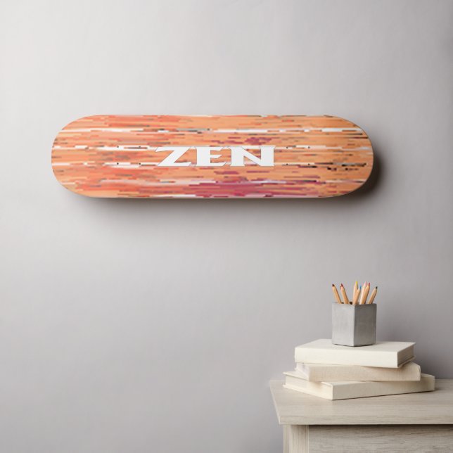 Zen white reeds skateboard (Wall Art (Horz))