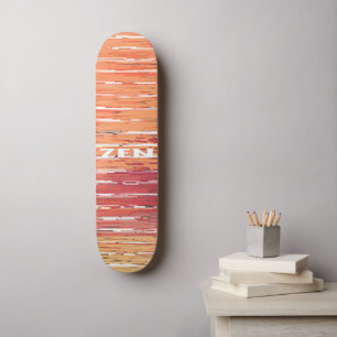 Zen white reeds skateboard