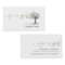 Zen Wind Tree With Leaves Business Card Template