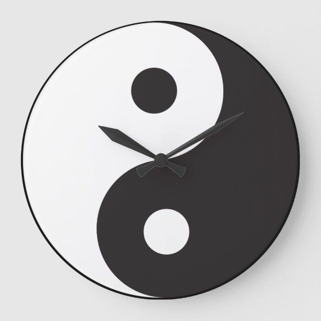 Zen Yin Yang Large Clock (Front)