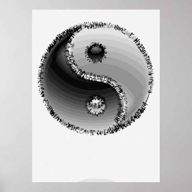 ZEN YIN-YANG SYMBOL POSTER (Front)