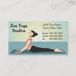 Zen Yoga  - Instructor or Trainer Business Card