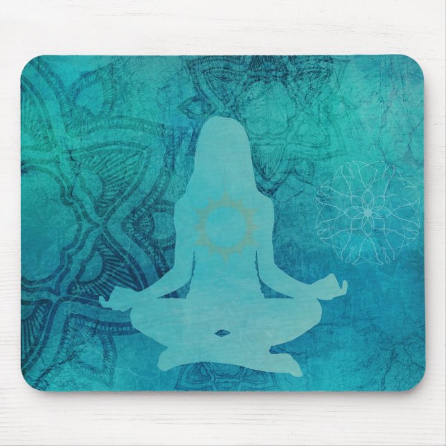 Zen Yoga Meditation Mouse Mat (Front)