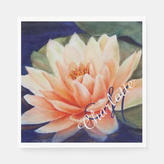 Zen Yoga Party Napkin (Front)